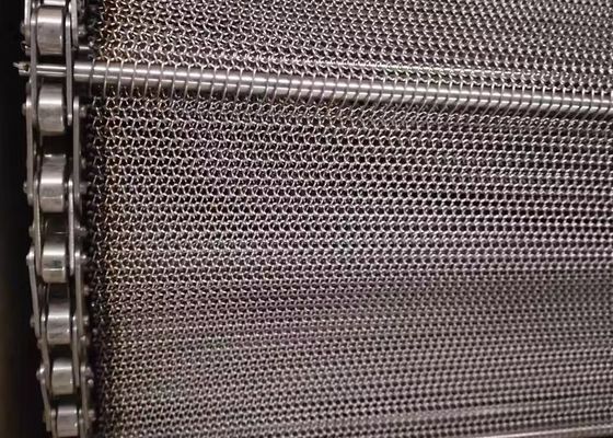 Edelstahl Metallflacher Flex Blacking Conveyor Belt Wires Mesh Automatic 201