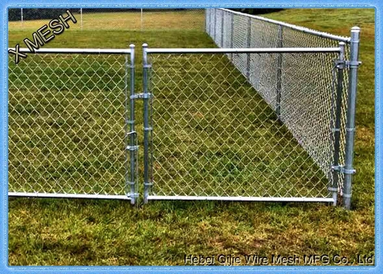Grünes PVC beschichtete Kettenglied-Zaun 2inch 6FT für Sportsground