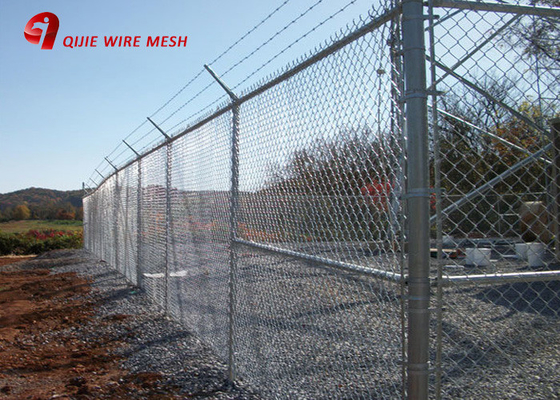 Das 9 Messgerät-Zink/das Aluminium/das Polymer beschichteten Kettenglied-Tennisplatz-Zaun