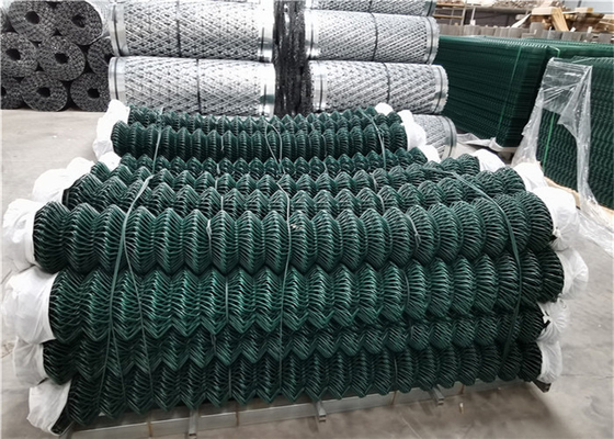 50x50mm PVC beschichtete Kettenglied-Wirbelsturm Mesh Fence