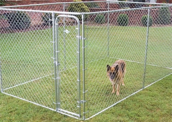 Stapelbarer gefalteter galvanisierter Stahlkettenglied-Speicher-Käfig für Hundezwinger
