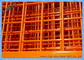 Orange Maschendraht-Zaun-Platten, sicheres vorübergehendes Fechten für Baustelle