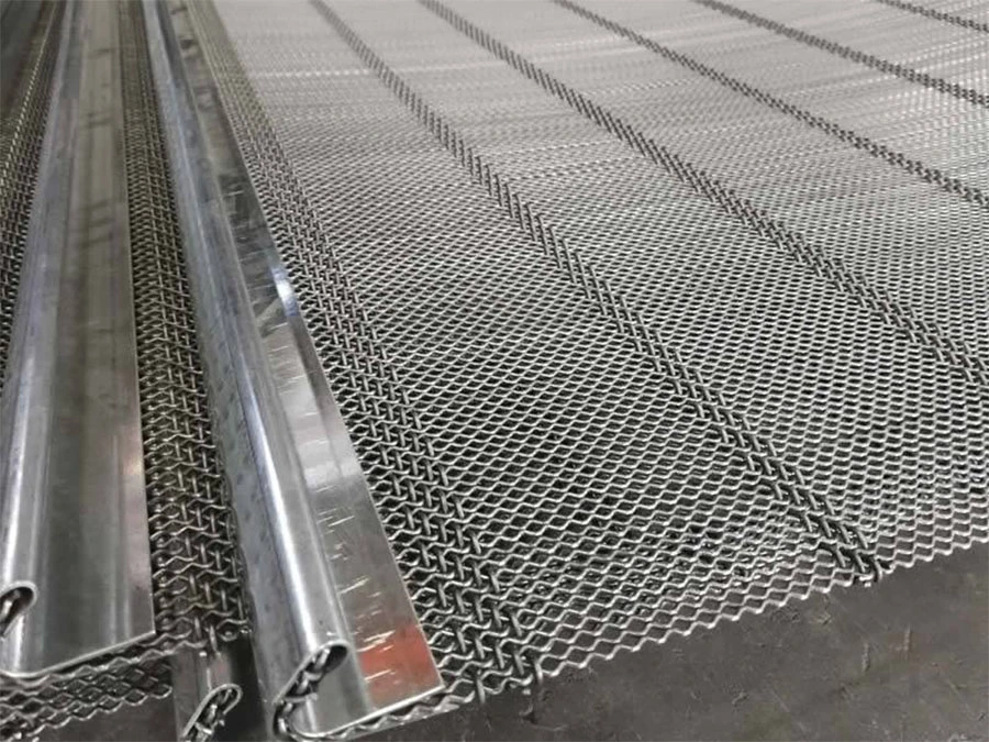 Edelstahl-Gekrümmter Draht Bergbausieb Vibrationsschirmnetz 5