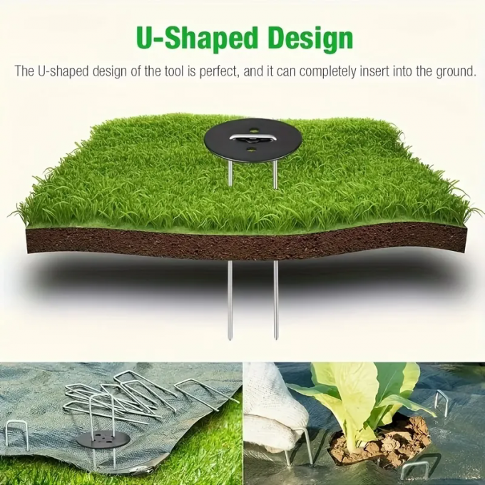 Insektennetz Festsetzen Peg Rasen Sicherung SOD Staples Galvanisierter Stahl Garten Nagel 1