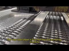 Warmgetipptes rundes Loch S275jr Galvanisiertes Stahlgitter