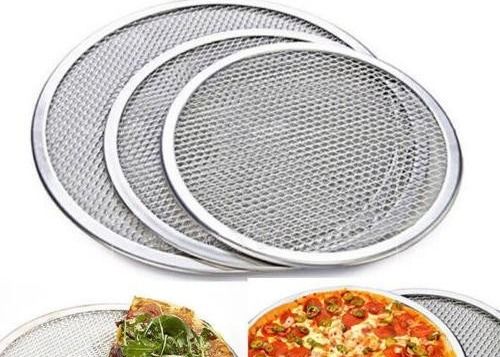 Der 7/12/13/15/20 Zoll-Draht Mesh Pizza Pan Aluminum Alloy verdicken