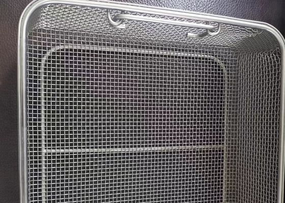 Edelstahl-Draht Mesh Storage Basket der Küchen-304 300x197x70mm