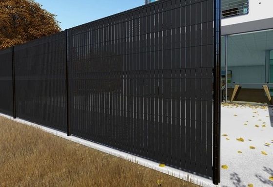 8 Fuß Privatsphäre gebogener Metallzaun 2,43m Panel Höhe 3d