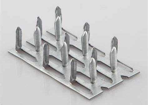 50 mm Breite Anti Split Platte Rechteck Einseitige Dornen Metall Nagelplatte