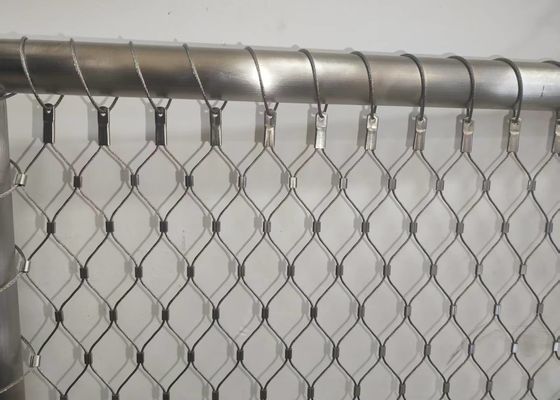 316l Edelstahl-Kabel-Filetarbeits-Seil-Masche des Zoo-7x7 flexible