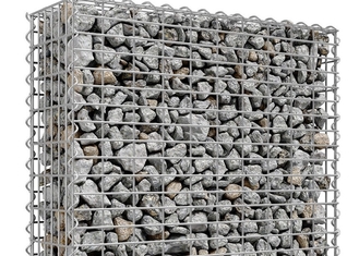 Heißer eingetauchter galvanisierter Steinkäfig schweißte Draht-Stärke Gabions-Kasten-4mm