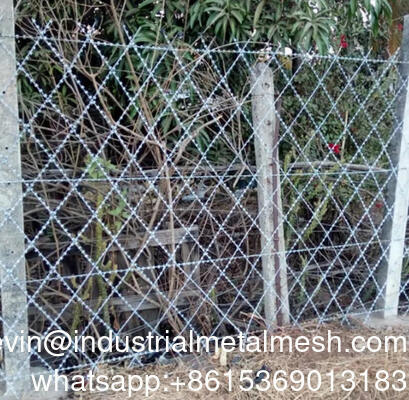 Wand-Diebstahlschutz geschweißter Stacheldraht geschweißter Stacheldrahtzaun