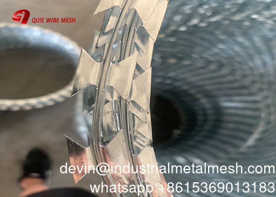 75X150mm geschweißtes Stacheldrahtgitter mit Rasierklingen für Zaunfelder