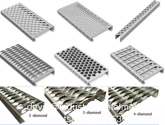 OEM Tec-Sieve Grip Strut Safety Grating/Perforated Metal Walkway Grating/Catwalk Grating