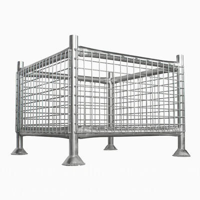 Galvanized Steel Metal Wire Mesh Storage Cage with Load Capacity 1 Ton