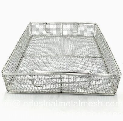 Customized Metallnetz Korb Edelstahl Drahtnetz Korb zum Braten Kochen