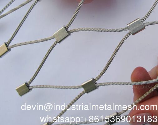 Flexible Stainless Steel Rope Mesh 316 Grade Woven Wire Cable Net for Rooftop Safety Fall Arrest Systems Design