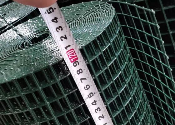 SGS 3/4X3/4 Grün farbiges PVC beschichtete geschweißten Draht Mesh Rolls For Poultry