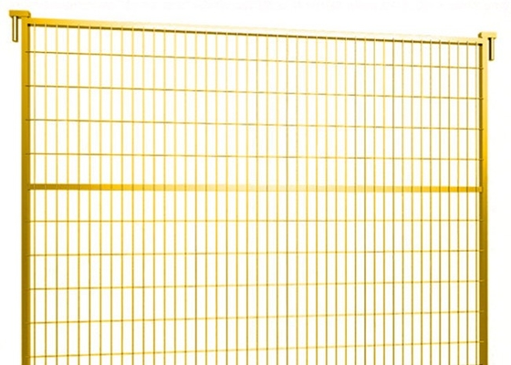 Gelber farbiger Standardbau-im Freien vorübergehender Zaun Panel 1.8m Höhen-Kanadas
