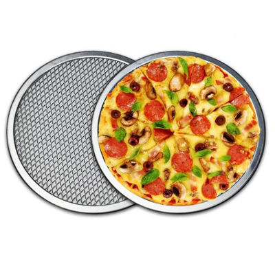 7 / 12/13/15/20 Zoll der Draht Mesh Pizza Pan Aluminum Alloy verdicken