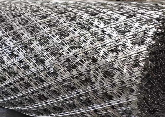 950mm Spulen-Durchmesser-Rasiermesser-Stacheldraht für den Bau galvanisiert