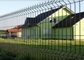 Dekoratives Hauptmetall im Freien 3d, das gebogenen Zaun-Panel Welded Rigid-Draht V Mesh Garden Fence verbiegt