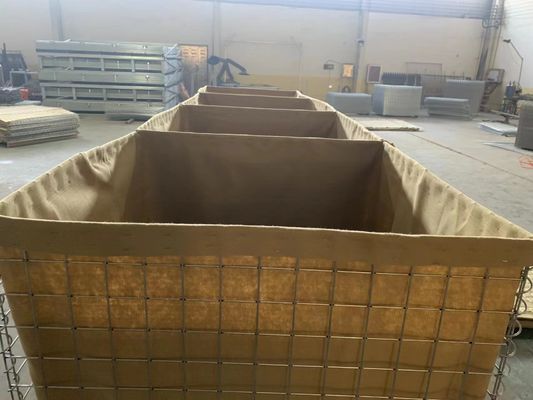 Galvanisierter geschweißter Mesh Gabion Defensive Barrier For-Explosions-Wand-Bunker-Schutz