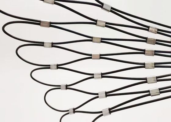 Rostschutzedelstahl-Drahtseil-Mesh Safety Net For High-Risiko-Bereiche