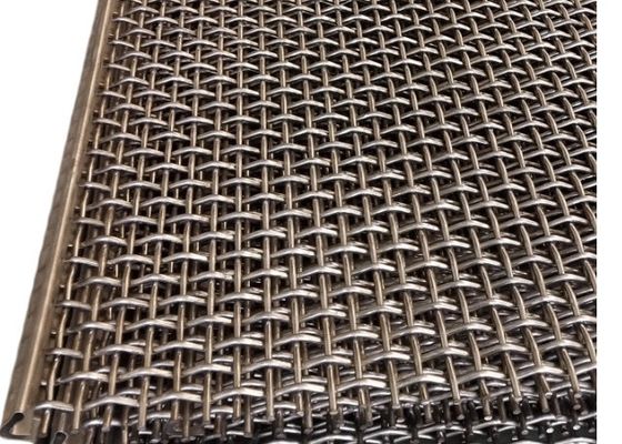 304 Mesh Krempelt Edelstahl Drahtnetz für den Bergbau Vibrierende Schaukel-Bildschirmnetz