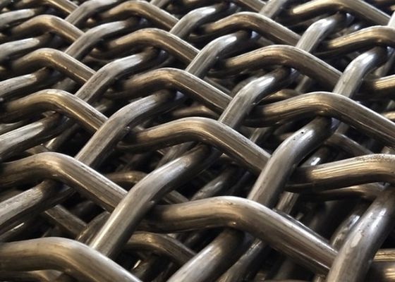 304 Mesh Krempelt Edelstahl Drahtnetz für den Bergbau Vibrierende Schaukel-Bildschirmnetz