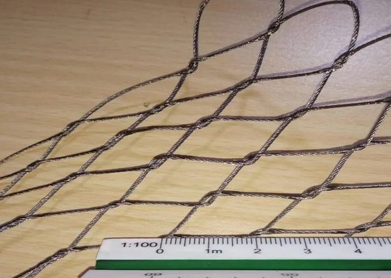 Zoo Tier Käfig Schutz Edelstahl Zaun Bildschirmnetz Ausdehnen Web Draht Seil Kabelnetz