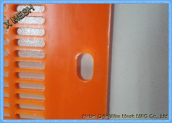 Hochfrequenzfluss-Reinfall des polyurethan-Bergbau-Schirm-Maschen-leichten Schlages, der PU-Matten-Langloch springt