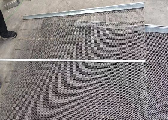 Verschluss quetschverbundene Größe Draht-Bergbauschirm-Mesh Wovens 1mm
