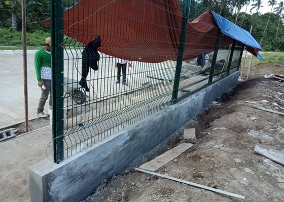 3d gebogener Metallzaun PVC beschichtet geschweißtes Netz für Garten