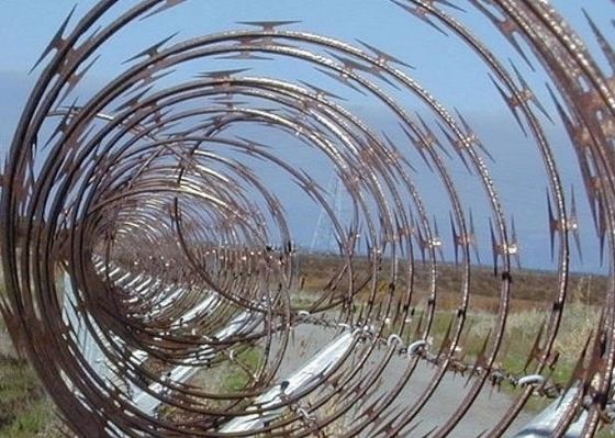 SS430 Edelstahl Concertina Razor Wire Zaun