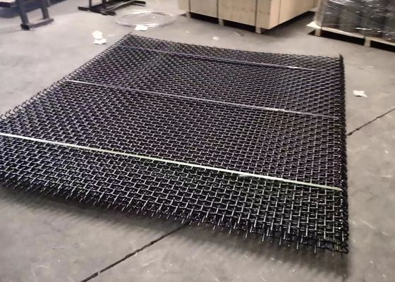Edelstahl-Gekrümmter Draht Bergbausieb Vibrationsschirmnetz