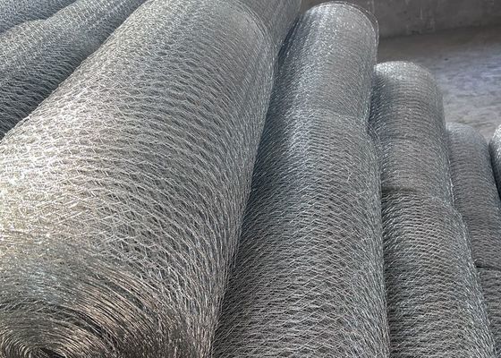 Sechseckiges Maschendrahtgeflecht aus PVC, verzinkt, 0,6 mm Durchmesser, 3/4-Zoll-Öffnung