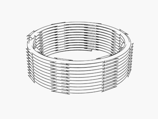 Bto16 Sicherheit Concertina Spirale Rasierer Stacheldrahtnetz Kreuz Rasiererzaun Materialien