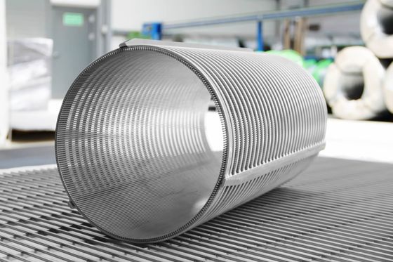 500 mm Durchmesser Edelstahl V-Draht Keildraht-Bildschirm für langlebige Konstruktion