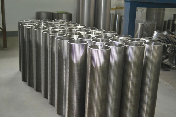500 mm Durchmesser Edelstahl V-Draht Keildraht-Bildschirm für langlebige Konstruktion