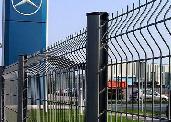 Außendekorativ 4ft gekrümmter Metallzaun Kunststoff PVC beschichtet