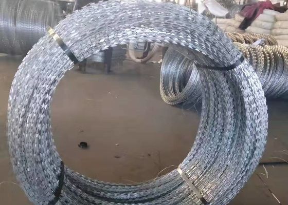 600mm HDG BTO-16 5 Klammern 100 Schleifen Anti-Klettergrenze mit Behälter Razor Wire