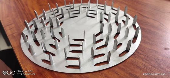 50 mm Breite Anti Split Platte Rechteck Einseitige Dornen Metall Nagelplatte
