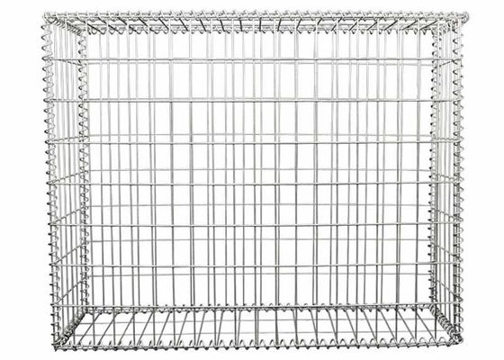 Quadrat-Loch schweißte Gabions-Körbe galvanisierte Stahldraht 2x1x1