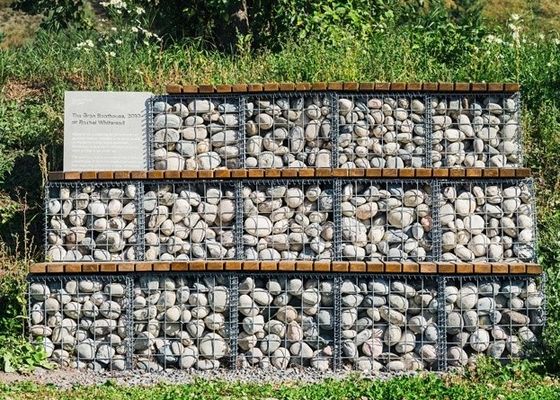 Geschweißte Gabions-Körbe mit Deckel galvanisierter Draht-Stützmauer