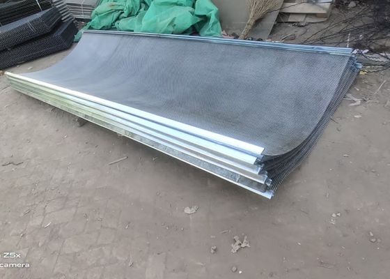 Verschluss quetschverbundene Größe Draht-Bergbauschirm-Mesh Wovens 1mm