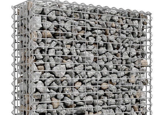Heißer eingetauchter galvanisierter Steinkäfig schweißte Draht-Stärke Gabions-Kasten-4mm