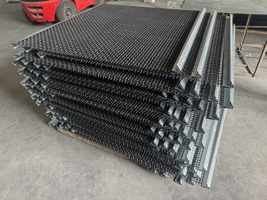 Hochfestes 65mn hakte galvanisierten quetschverbundenen Draht Mesh For Coal Mine Industry