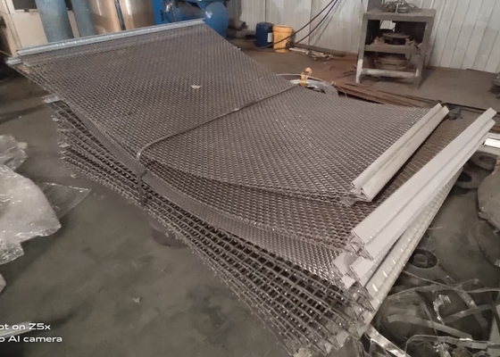 6m lang Farbmalerei 16mm Gewebtes Drahtbildschirm für Brecher