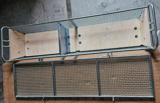 Edelstahl-Draht Mesh Storage Basket der Küchen-304 300x197x70mm